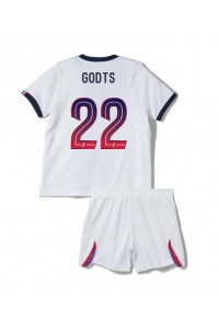 Paris Saint-Germain Mika Godts #22 Babyklær Borte Fotballdrakt til barn 2026-27 Korte ermer (+ Korte bukser)